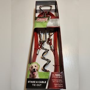 Stake and Cable Tie Out